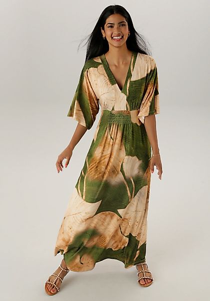 Aniston SELECTED Maxikleid mit weiten, 3/4-langen Ärmeln günstig online kaufen