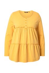 Ulla Popken Longsleeve Shirt Volants A-Linie günstig online kaufen