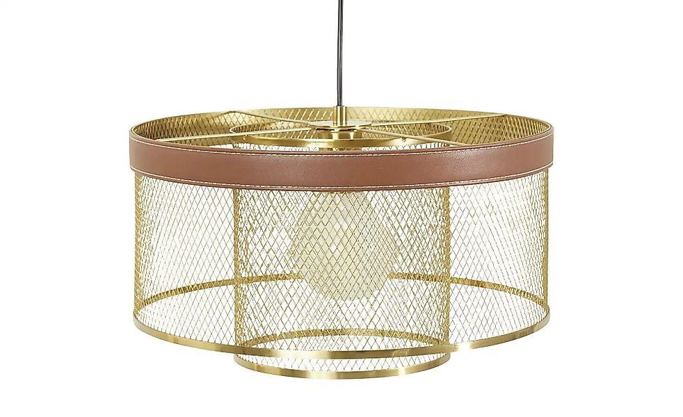 KHG Pendelleuchte   ¦ gold ¦ Maße (cm): H: 150  Ø: 40 Lampen & Leuchten > H günstig online kaufen