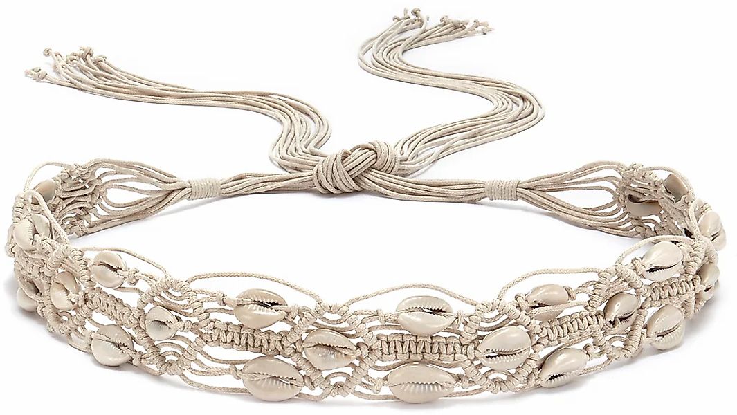 LASCANA Taillengürtel Bindegürtel mit Muscheln, Schmuckgürtel, günstig online kaufen
