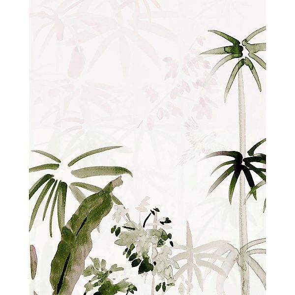 Komar Poster Bamboo Drawing Palmen B/L: ca. 40x50 cm günstig online kaufen