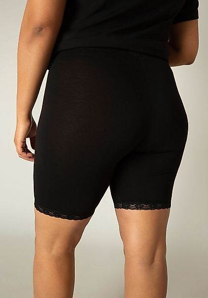 Base Level Curvy Radlerhose "Ava", mit Spitzenkante günstig online kaufen