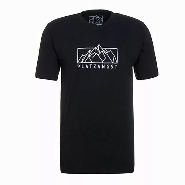 Platzangst T-Shirt Mountain Logo T-Shirt - Schwarz (1-tlg) günstig online kaufen