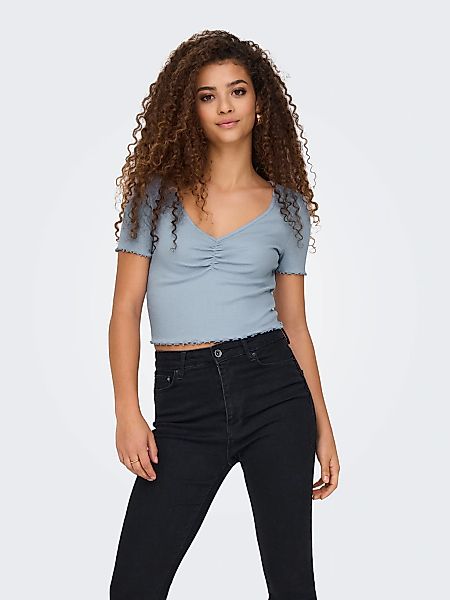 ONLY Kurzarmshirt ONLBETTY S/S V-NECK TOP günstig online kaufen