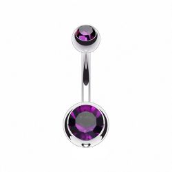 Taffstyle Bauchnabelpiercing Bauchnabelpiercing Titan G23 Kristall günstig online kaufen