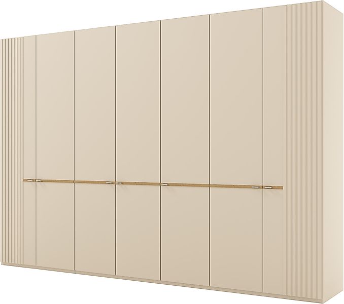 Musterring Kleiderschrank "Isabelle" Lamellen in Korpusfarbe, Griffe in sil günstig online kaufen