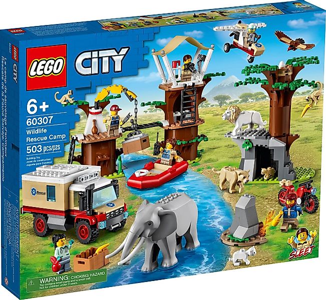 LEGO® LEGO® City 60307 Tierrettungscamp Konstruktionsspielsteine, (503 St) günstig online kaufen