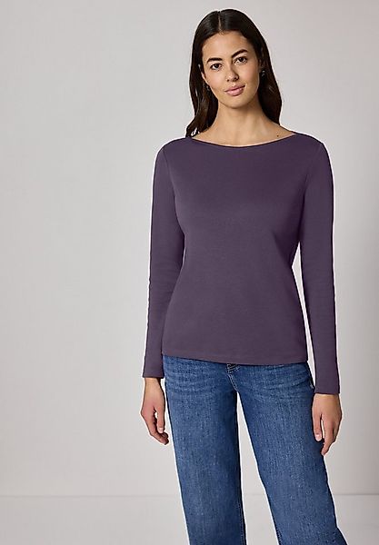 STREET ONE Langarmshirt mit U-Boot-Ausschnitt günstig online kaufen