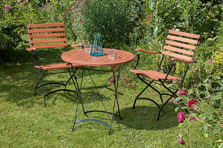 Merxx Klapptisch Schlossgarten Rund Natur Ø 70 cm günstig online kaufen