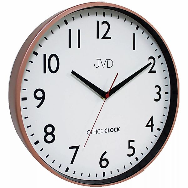 Jvd Ts20.3 Wanduhr Quarz Analog Metall Rotgold Farben Rund günstig online kaufen