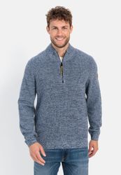 camel active Strickpullover aus Baumwollmix Langarm günstig online kaufen