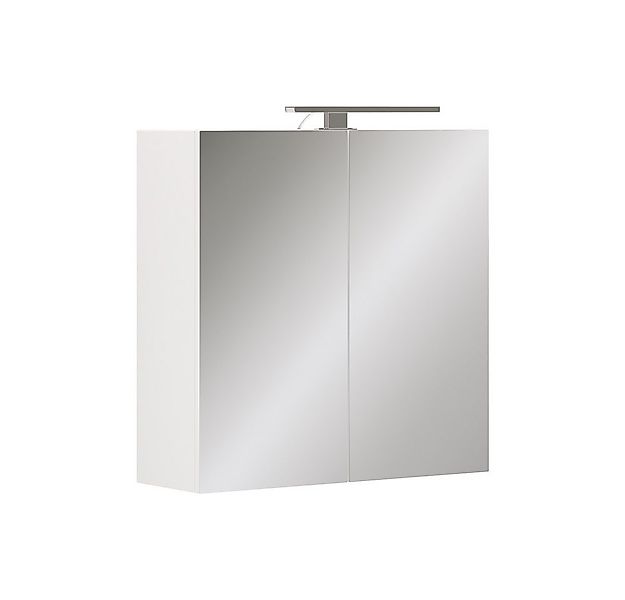 Vicco Badezimmerspiegelschrank Lavio, Weiß, 60 x 60 cm mit LED-Beleuchtung günstig online kaufen