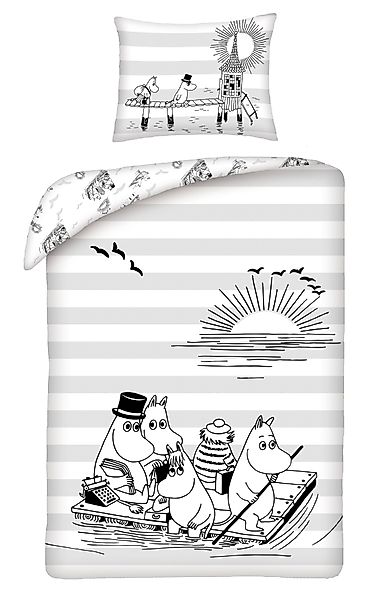 MOOMIN Kinderbettwäsche Moomin Bettwäsche 140 x günstig online kaufen