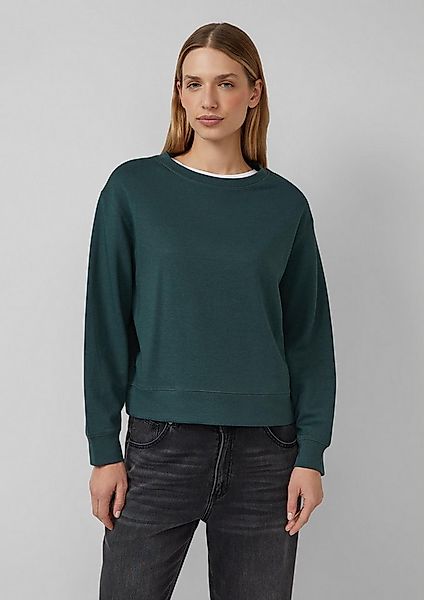s.Oliver Sweatshirt Sweatshirt Verkürztes Sweatshirt im Relaxed Fit aus Bau günstig online kaufen