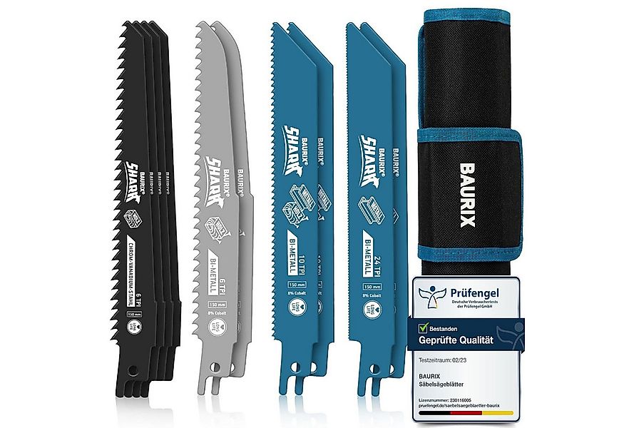 BAURIX Säbelsägeblatt Set - Sägeblatt Säbelsäge für schnelle und saubere Sc günstig online kaufen