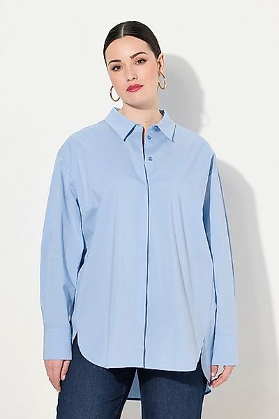 Ulla Popken Hemdbluse Hemdbluse oversized Langarm günstig online kaufen