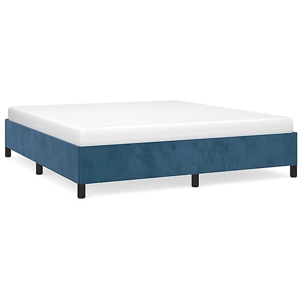 vidaXL Bettgestell Dunkelblau 180x200 cm Samt Modell 11395992 günstig online kaufen