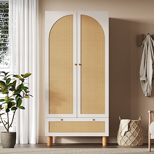 TavilaEcon Kleiderschrank Garderobenschrank im Landhausstil, mit günstig online kaufen