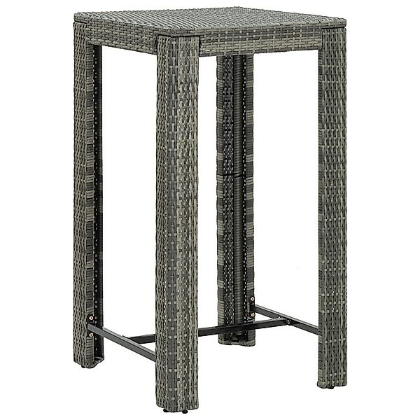 vidaXL Gartentisch Garten-Bartisch Grau 60,5x60,5x110,5 cm günstig online kaufen