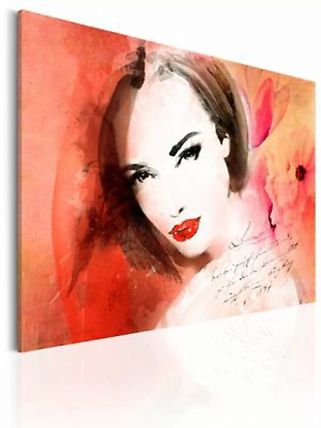 artgeist Wandbild Karminrote Dame mehrfarbig Gr. 60 x 40 günstig online kaufen