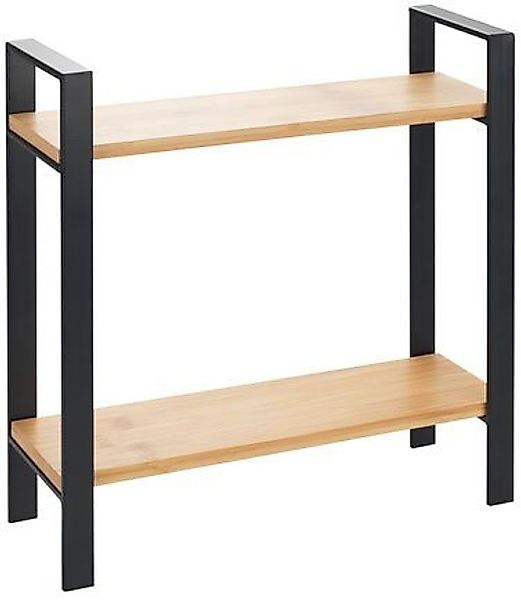 WENKO Küchenregal Modell Lou, mit 2 Ablagen aus Bambus, stehendes Regal für günstig online kaufen