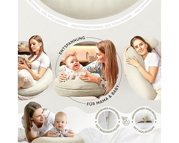 SEI Design Stillkissen Seitenschläferkissen XXL Babynest - Baby Erstausstat günstig online kaufen