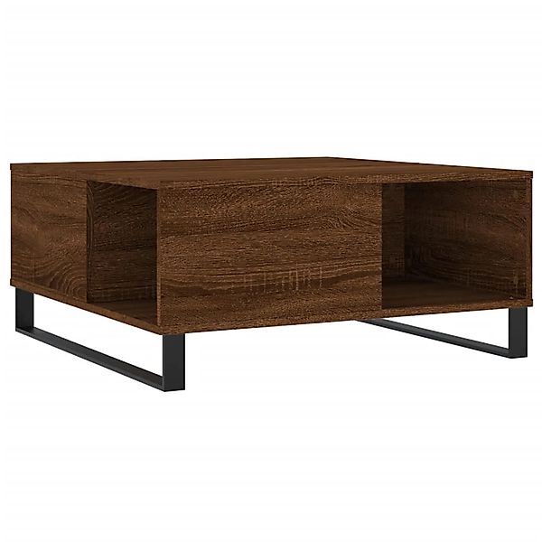 vidaXL Couchtisch Couchtisch Braun Eichen-Optik 80x80x36,5 cm Holzwerkstoff günstig online kaufen
