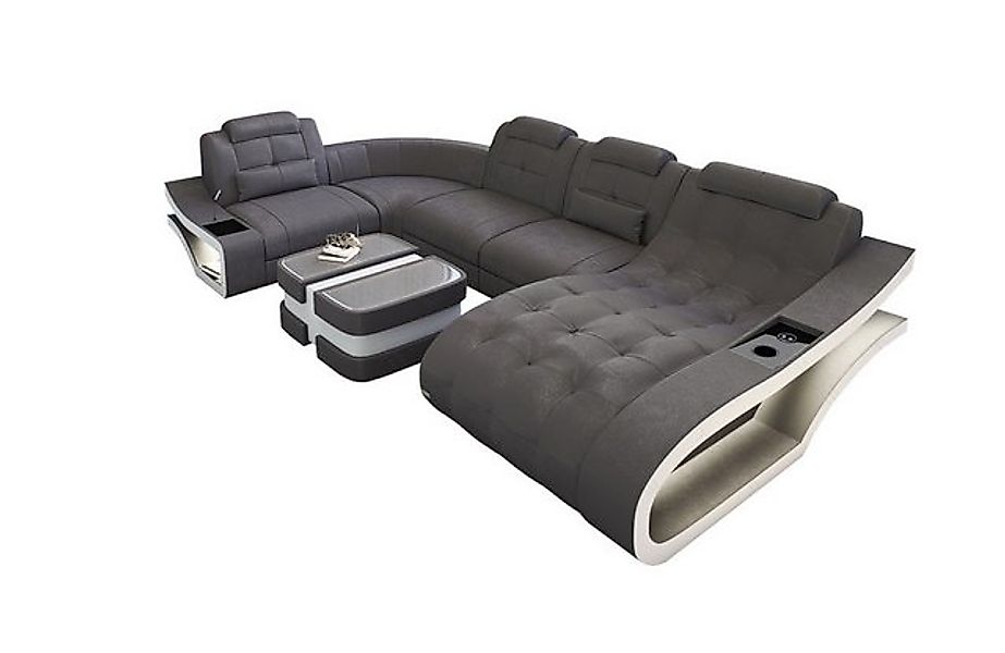 Sofa Dreams Wohnlandschaft Polster Stoff Sofa Elegante A - U Form Stoffsofa günstig online kaufen