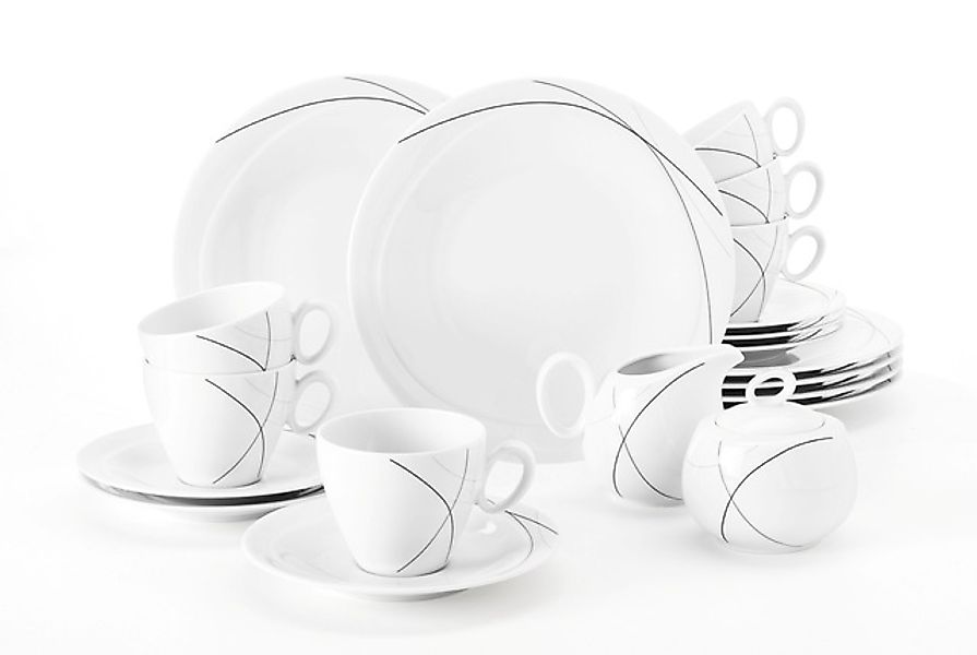 Seltmann Weiden Kaffeeservice »Geschirr-Set, Service Trio Highline«, (Set, günstig online kaufen