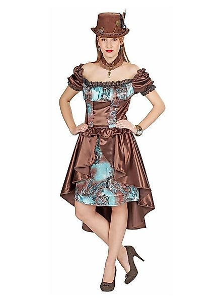 Metamorph Kostüm Steampunk Salondame Kostüm, Glanzvolles Kleid im viktorian günstig online kaufen
