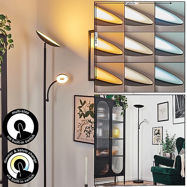 hofstein Stehlampe dimmbare Stehlampe aus Metall/Kunststoff günstig online kaufen
