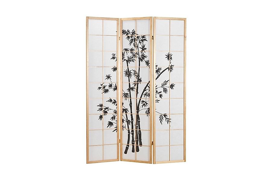 Homestyle4u Paravent Raumteiler Trennwand Bambusmuster Sichtschutz Holz Ind günstig online kaufen