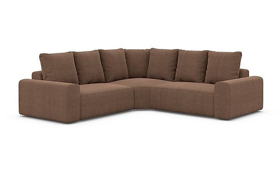 Sofa Dreams Ecksofa Ecksofa Gomera L Form Stoff, Strukturstoff, Samtstoff, günstig online kaufen