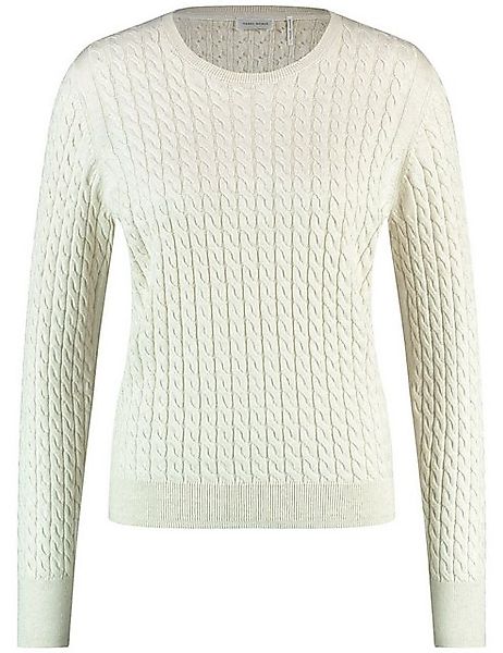 GERRY WEBER Sweatshirt Nachhaltiger Strickpullover mit Zopfmuster günstig online kaufen