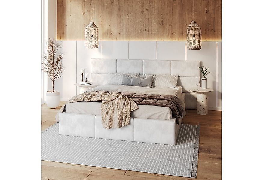 FDM Polsterbett DORIS Bettgestell 90x200, 120x200, 140x200, 160x200, 180x20 günstig online kaufen