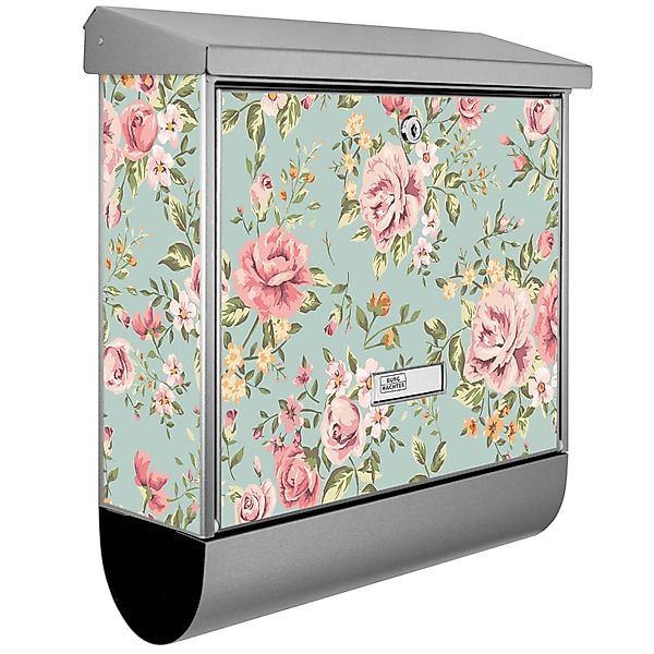 Banjado Briefkasten Edelstahl 38x39x12cm Mit Zeitungsfach Inkl. Montagemate günstig online kaufen