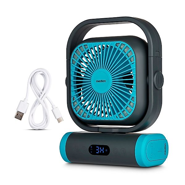 Medion® Akku-Ventilator MEDION LIFE Camping Ventilator günstig online kaufen