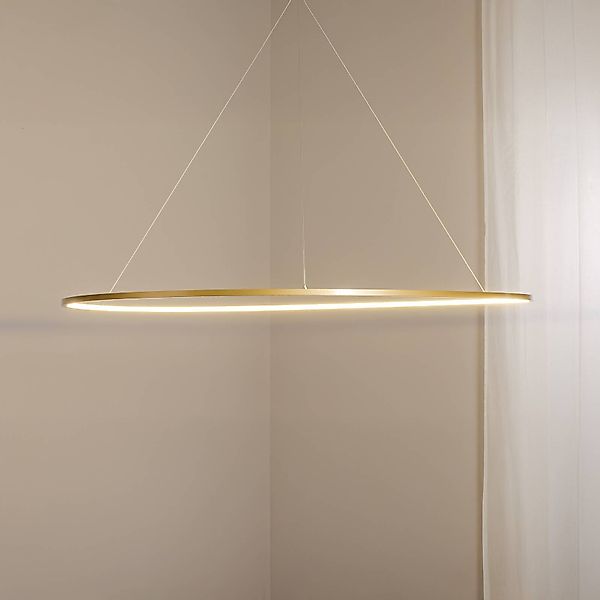 LED-Hängelampe Saturno, Ø 120 cm, goldfarben, 1-fl., 4.000 K günstig online kaufen