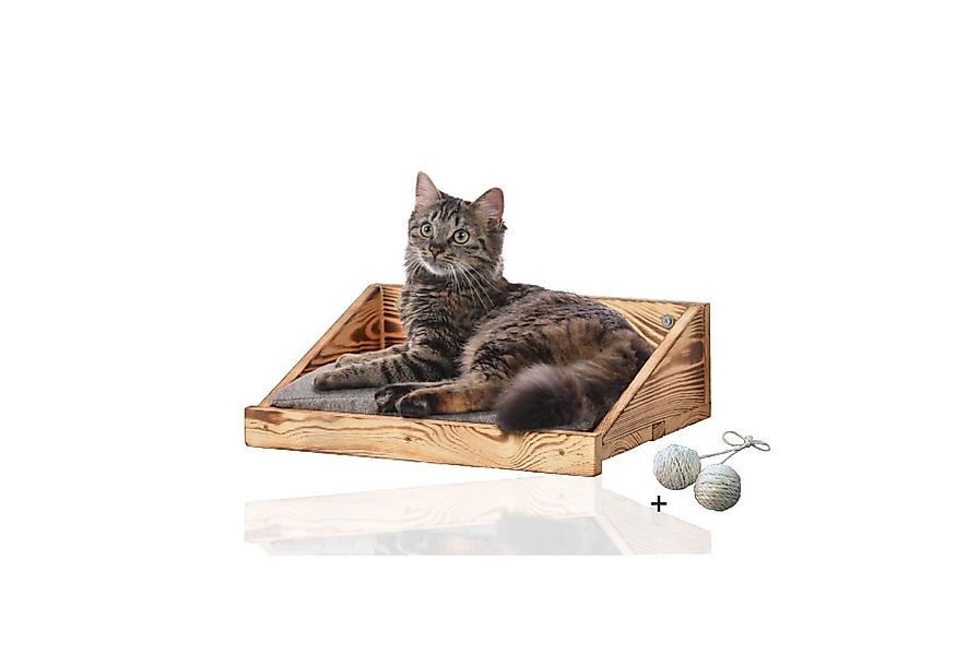 Rohrschneider Katzen-Kletterwand Katzen Kletterstufe mit Kissen Katzentrepp günstig online kaufen