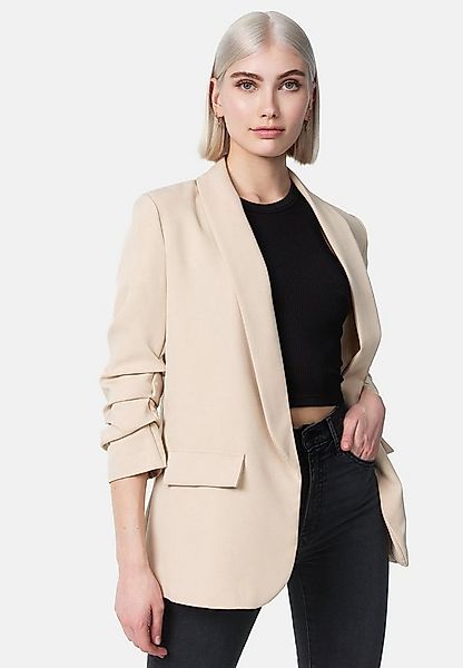 Rayshyne Kurzblazer PM-22 (Stylischer Sakko Business Blazer Gerafften Ärmel günstig online kaufen