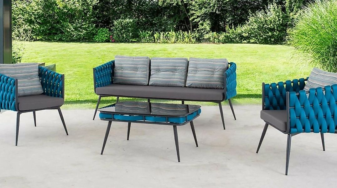JVmoebel Sofa Terrassen Garnitur Luxus Sofagarnitur Dreisitzer Zweisitzer C günstig online kaufen