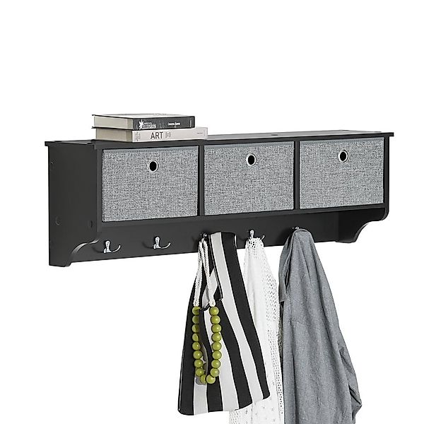 SoBuy Wandgarderobe FRG282, Wandregal, Schweberegal, Garderobenleiste, günstig online kaufen