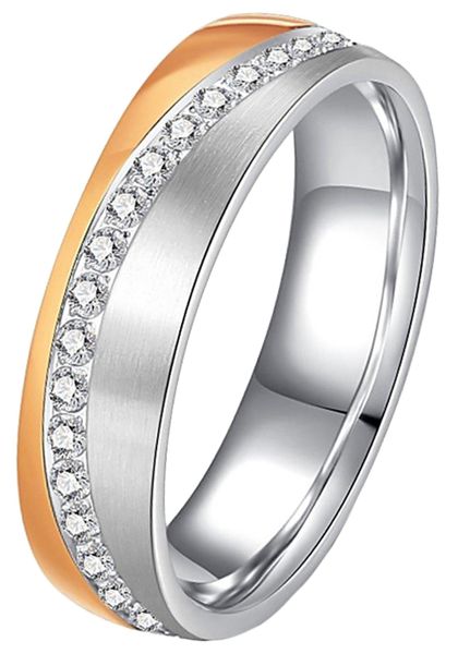 DOOSTI Trauring Schmuck Geschenk Edelstahl Trauring günstig online kaufen