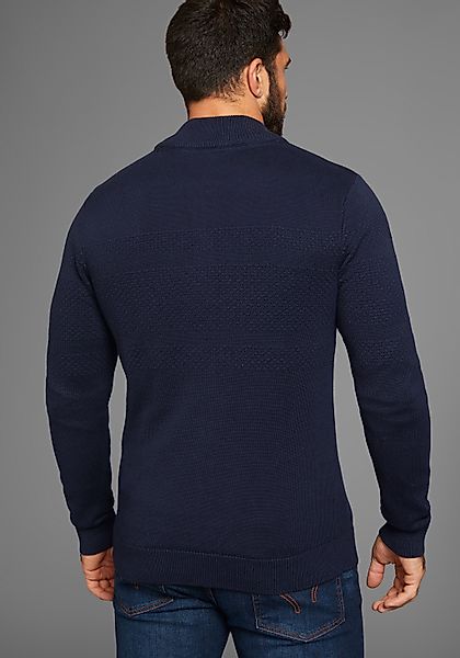 H.I.S Jacquardstrickjacke "Bis Größe 5 XL", mit Reißverschluss - NEUE KOLLE günstig online kaufen