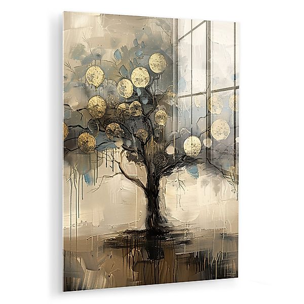 MuchoWow Acrylglasbild Beige - Abstrakt - günstig online kaufen