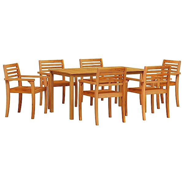vidaXL 7-tlg Garten-Essgruppe Massivholz Akazie 3375666 günstig online kaufen