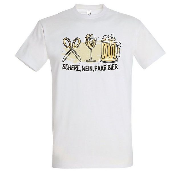 Youth Designz T-Shirt Schere, Wein, Paar Bier Herren Shirt mit trendigem Fr günstig online kaufen