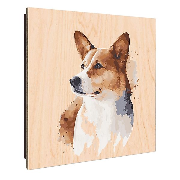 Banjado Großer Schlüsselkasten Holz 30x30cm Schwarz Scharnier Links 50 Hake günstig online kaufen