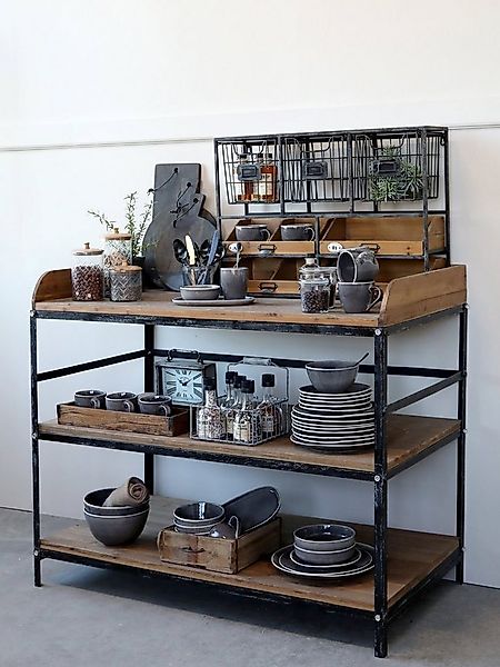 Chic Antique Wandregal Wandregal mit Schubladen 41393-24 Chic Antique H50,5 günstig online kaufen