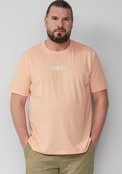 s.Oliver Kurzarmshirt T-Shirt aus Baumwolle mit günstig online kaufen